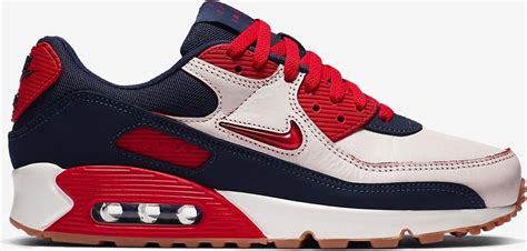 nike wit rood blauw